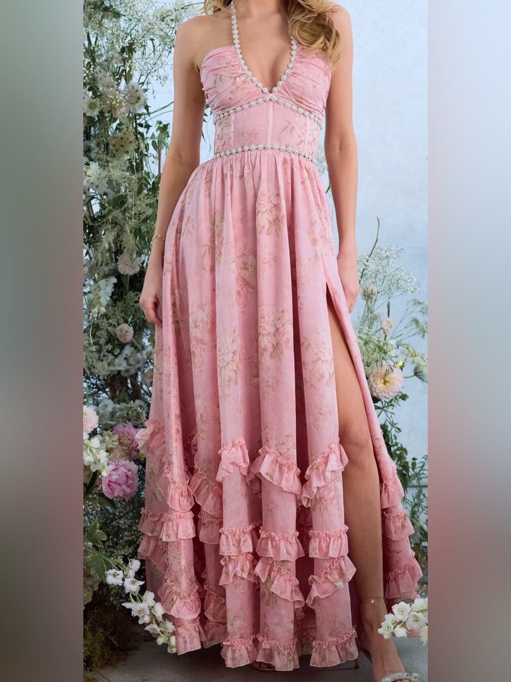 V Chapman Scarlette Dress - Pink Tapestry Rose Size 4